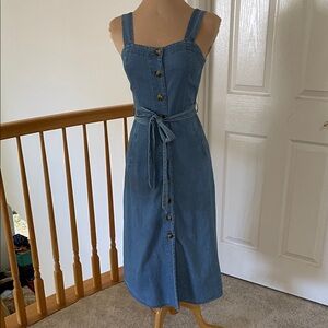 a new day Blue Denim Midi Dress